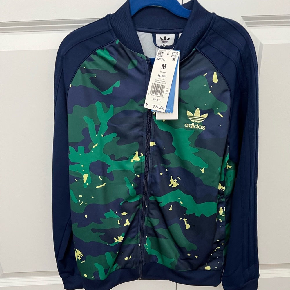 Boys Adidas Track Jacket Sz M